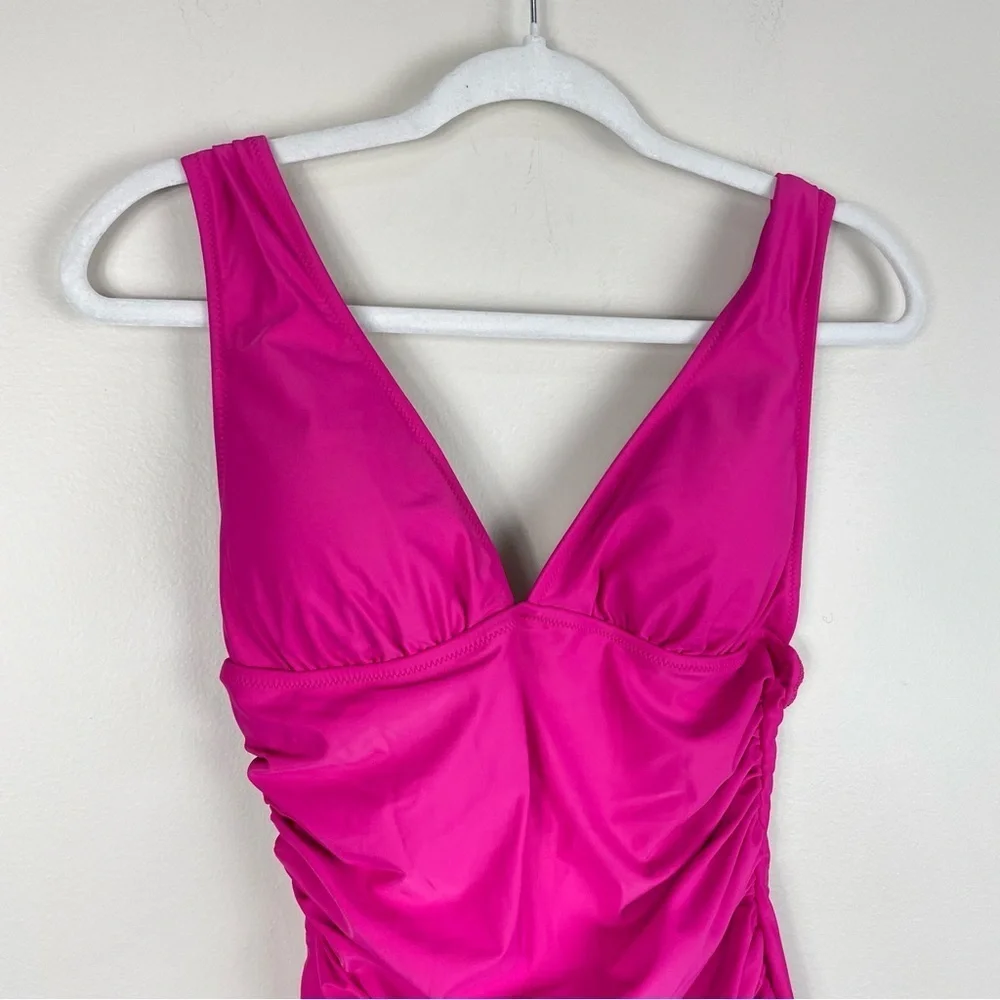J. Crew Fuchsia One-Piece Swimsuit